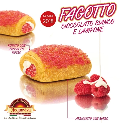 Immagine di FAGOTTO CIOCC. BIANCO/LAMPONE GR.90X45 ACQUAVIVA